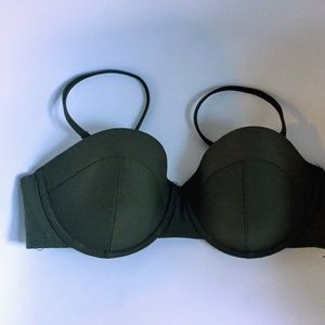 Old Navy Olive Green Bikini Top & Bottom